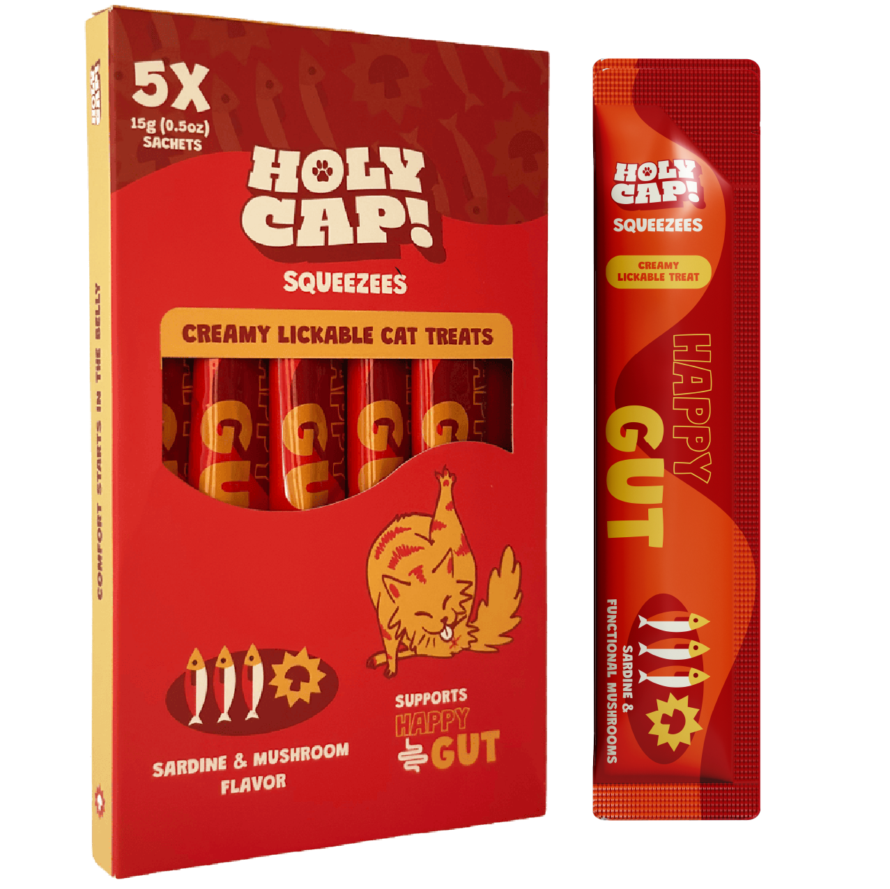 Happy Gut Cat - Sardine & Mushroom