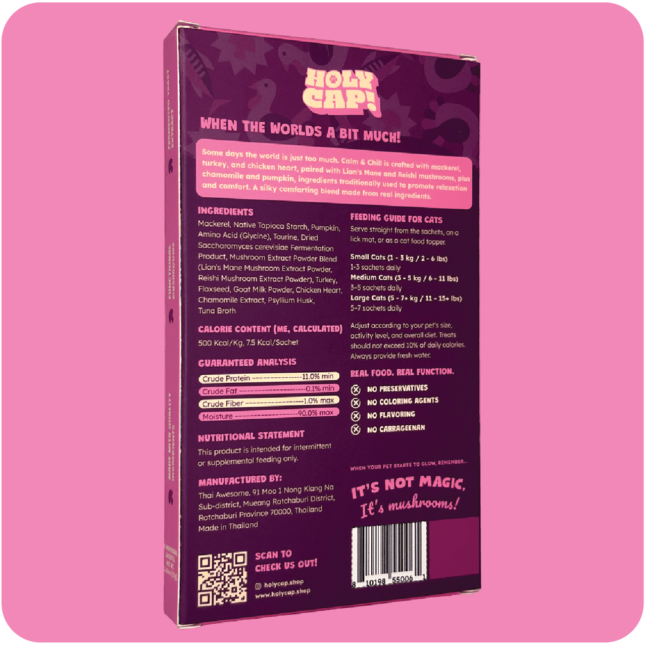 Calm & Chill Cat - Mackerel, Mushroom & Turkey