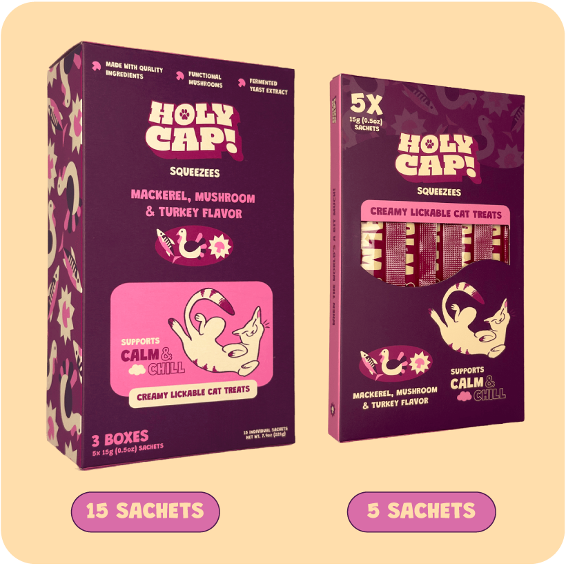 Calm & Chill Cat - Mackerel, Mushroom & Turkey