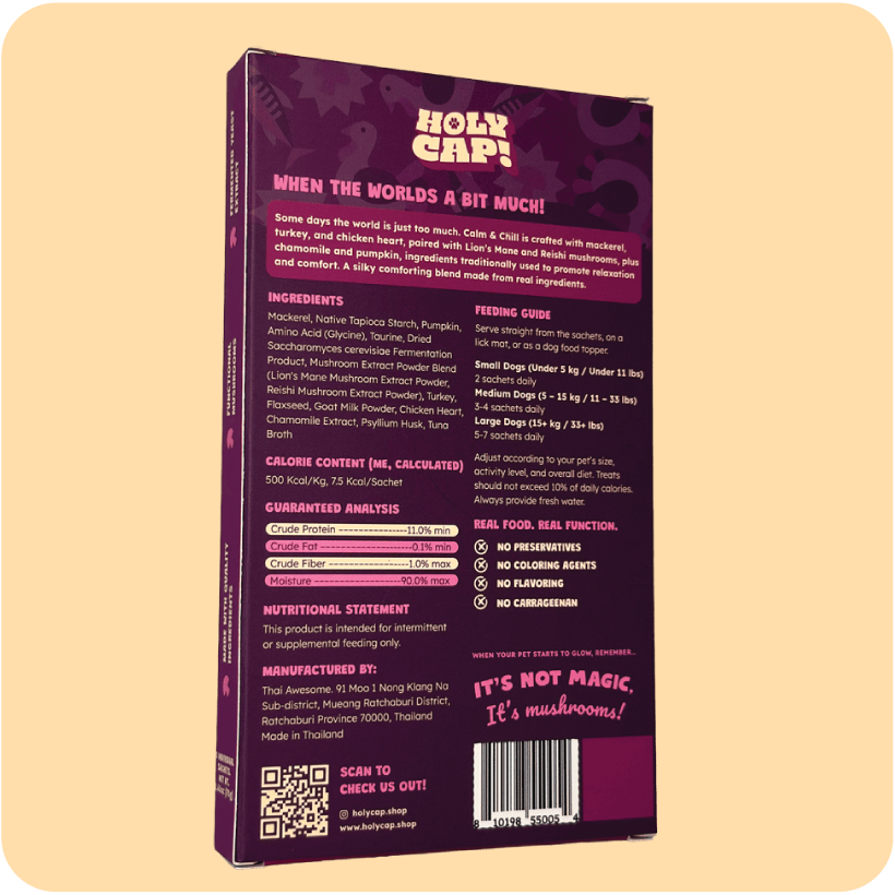 Calm & Chill Dog - Mackerel, Mushroom & Turkey